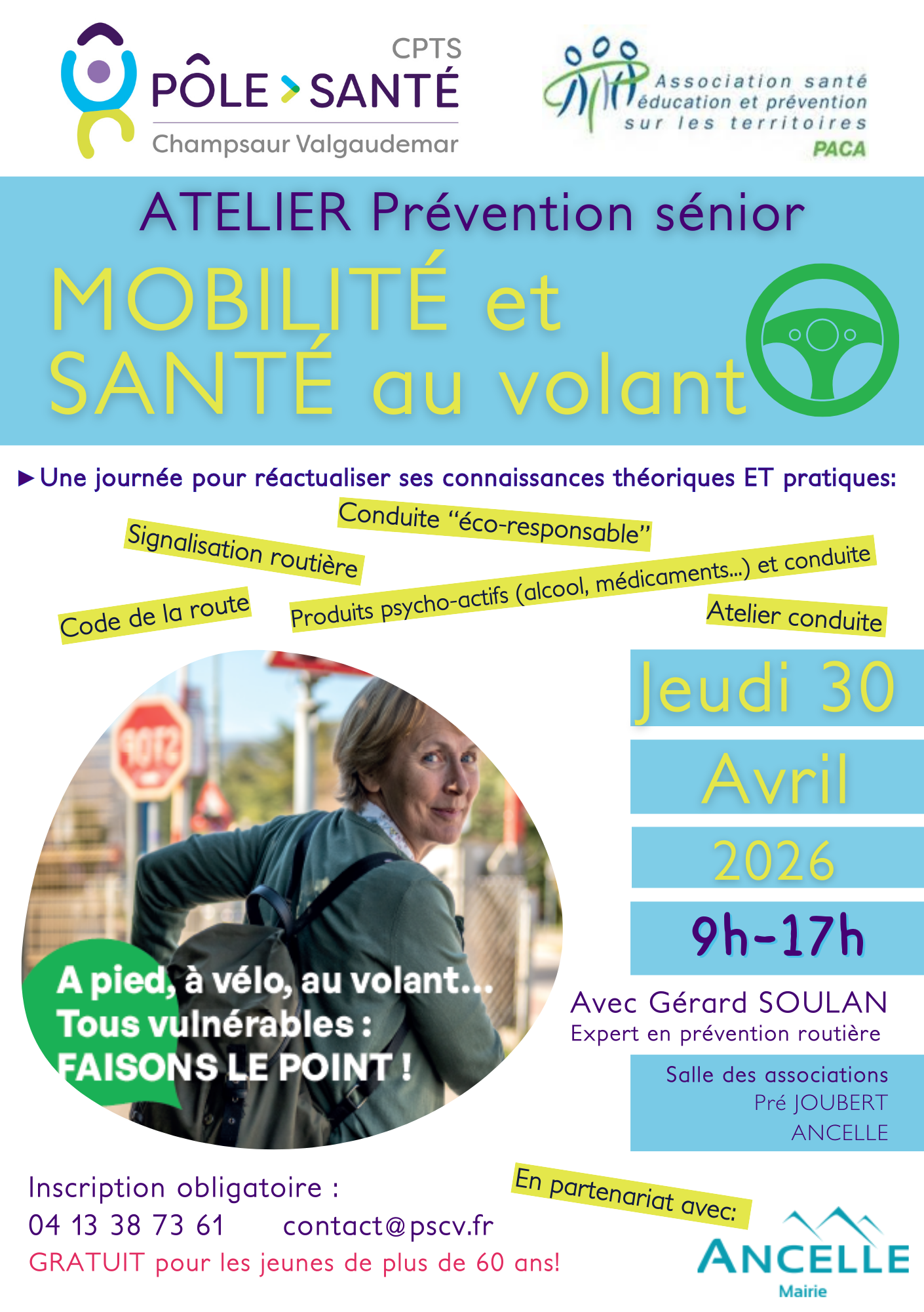 Atelier prévention sénior Ancelle Mairie Champsaur Valgaudemar Hautes Alpes Ancelle Station