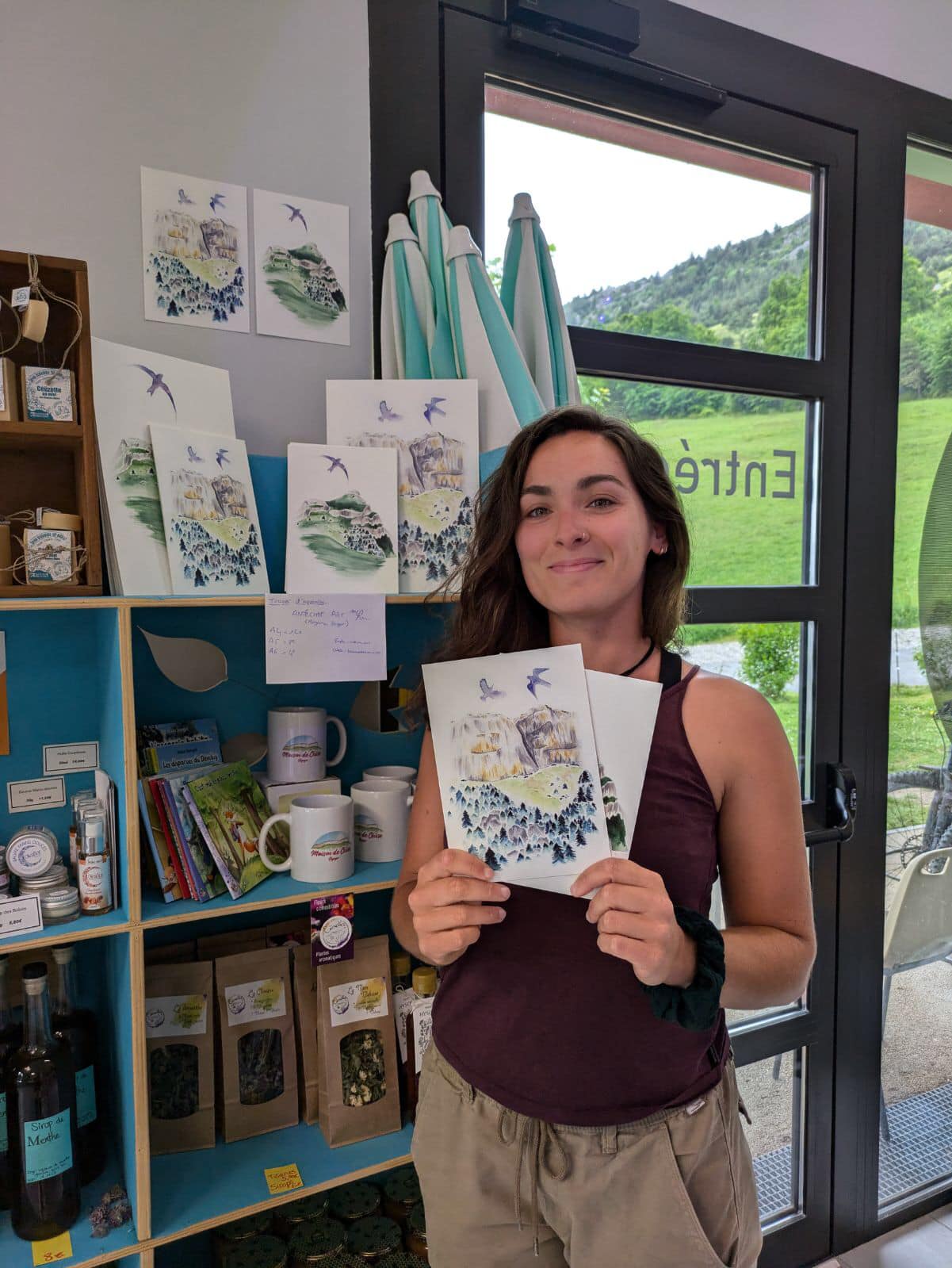 Morgane Berger -Exposition de dessins naturalistes sur le thème des oiseaux Ancelle Mairie Champsaur Valgaudemar Hautes Alpes Ancelle Station