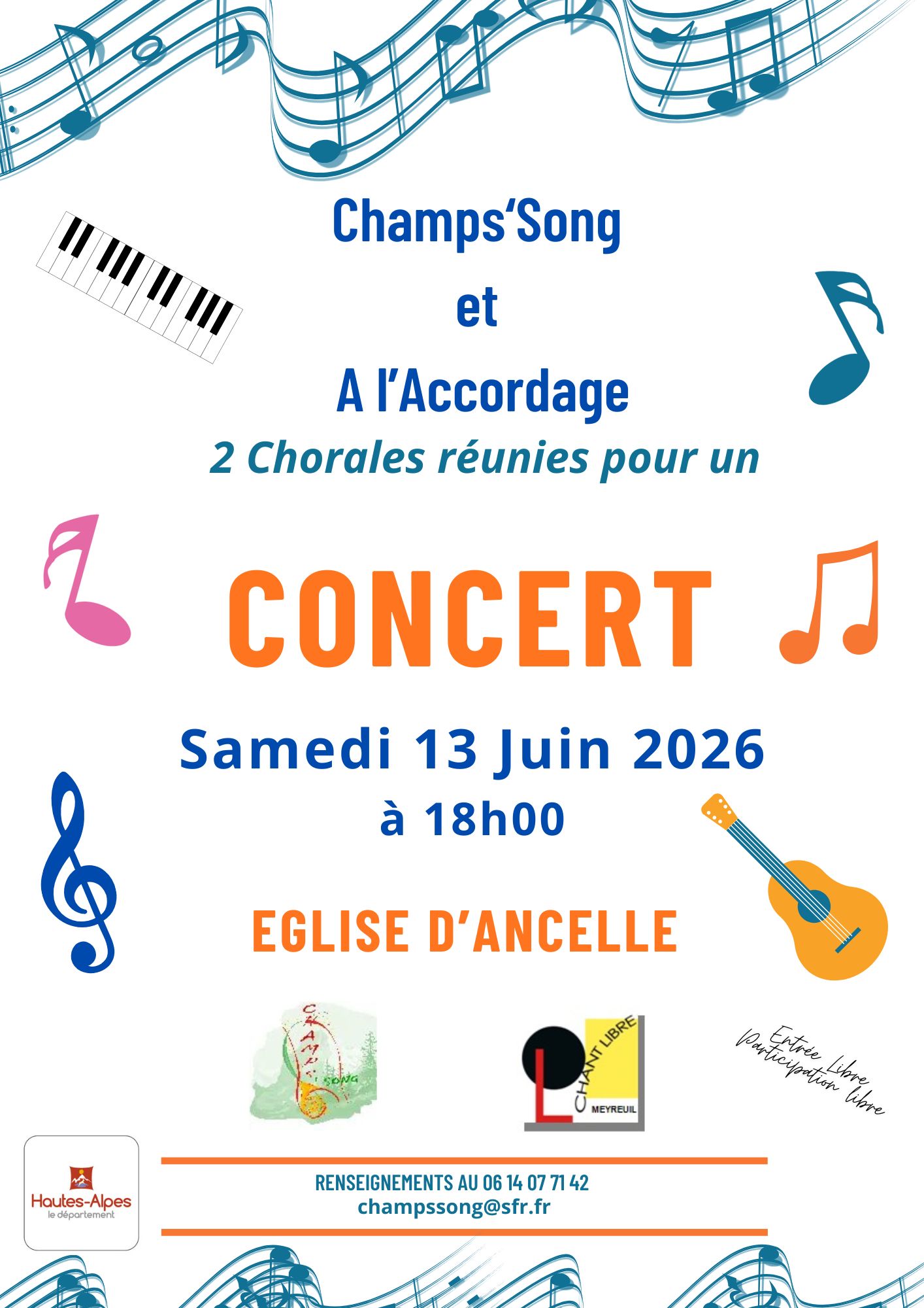 Concert Chorale Champs'Song Ancelle Mairie Champsaur Valgaudemar Hautes Alpes Ancelle Station