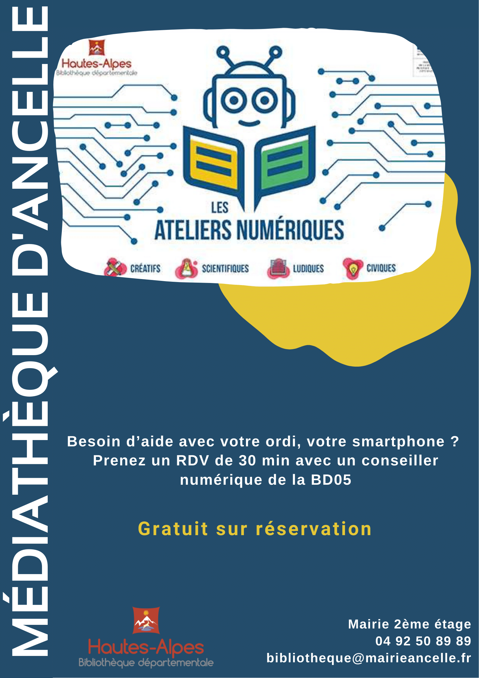 Atelier numérique dépatouille_Ancelle Ancelle Mairie Champsaur Valgaudemar Hautes Alpes Ancelle Station